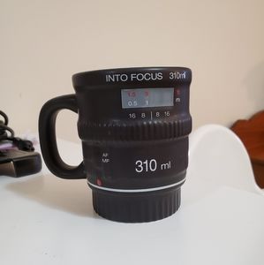 Novelty camera lens coffee mug